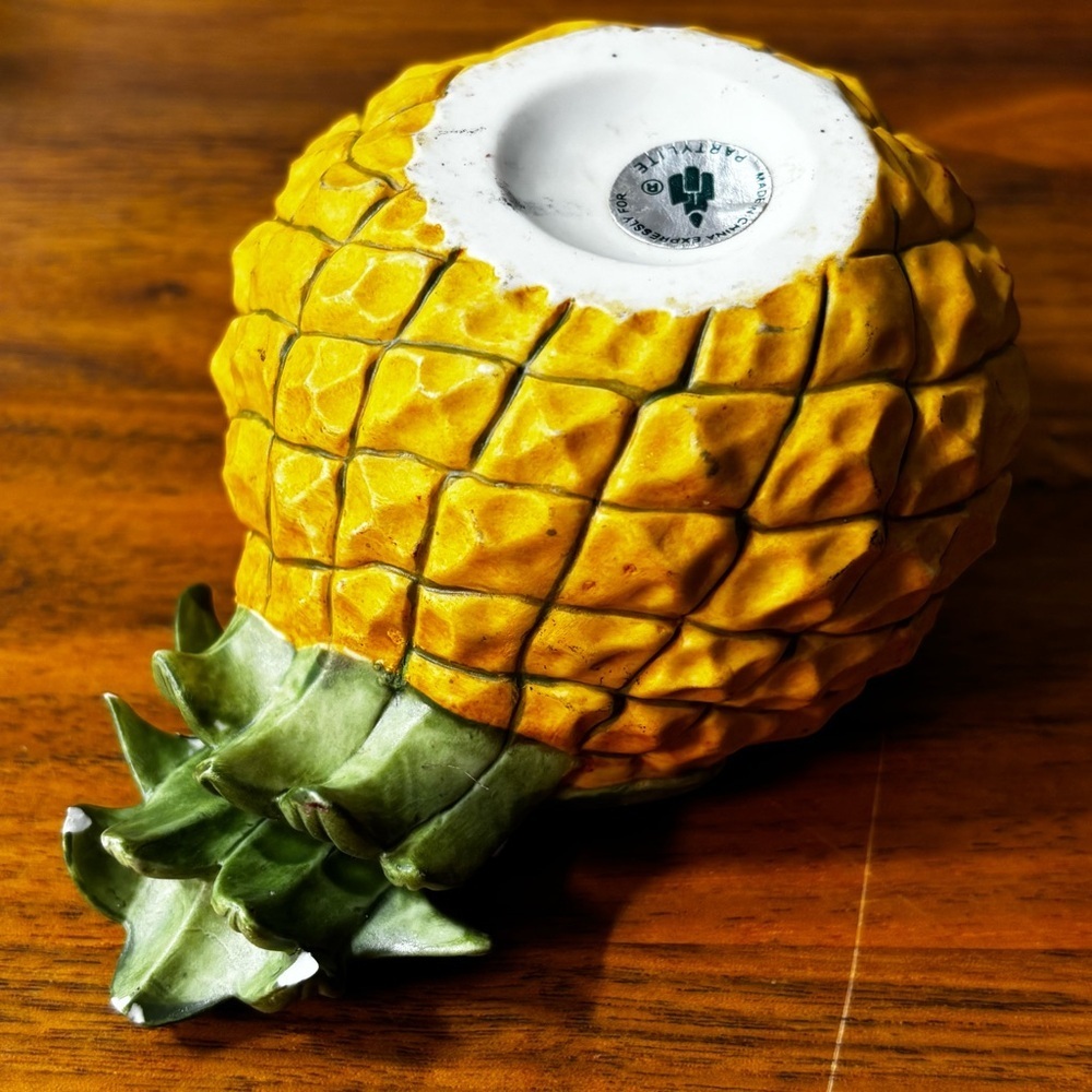 Partylite fruit splash votive candleholders: pineapple, peach, apple, cantaloupe - Picture 7 of 8
